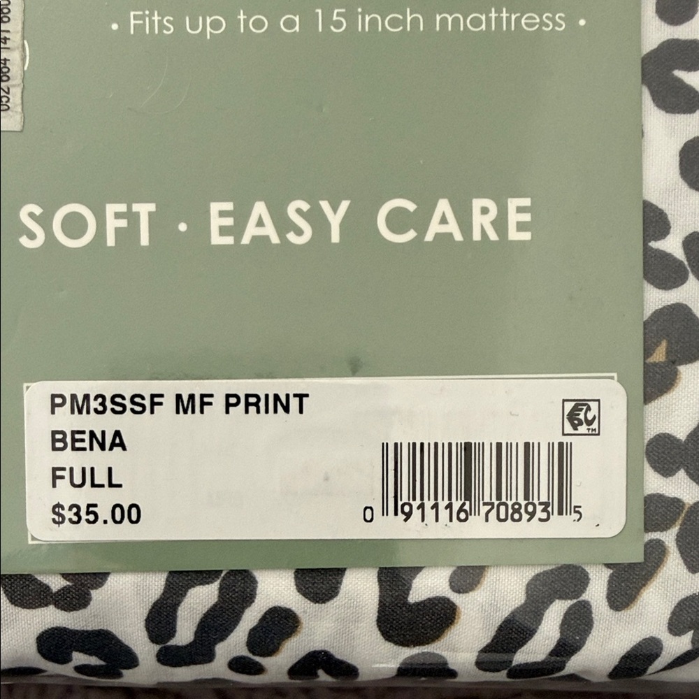 Signature Collection Leopard Print Microfiber Sheet Set - Picture 5 of 5